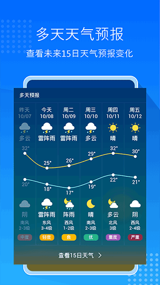 天气预报大字版