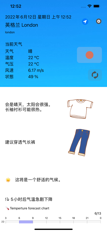 衣服和天气