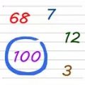 找出数字1到100 