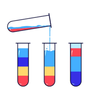 液体颜色水排序 
